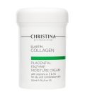 Elastincollagen Placental Enzyme Moisture Cream with Vitamins A,E & Ha for Oily and Combination skin